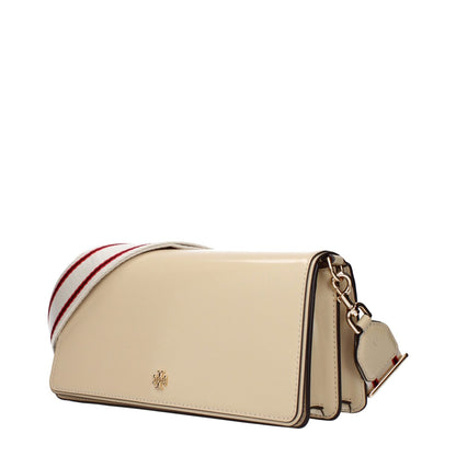 Tory Burch Beige Leather Crossbody Bag