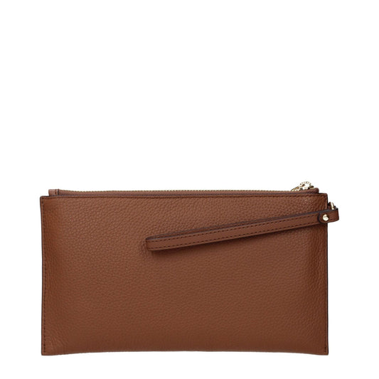 Michael Kors Brown Leather Clutch Bags MI15131296235785BT