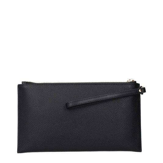 Michael Kors Black Leather Clutch Bags MI15132913893641BT
