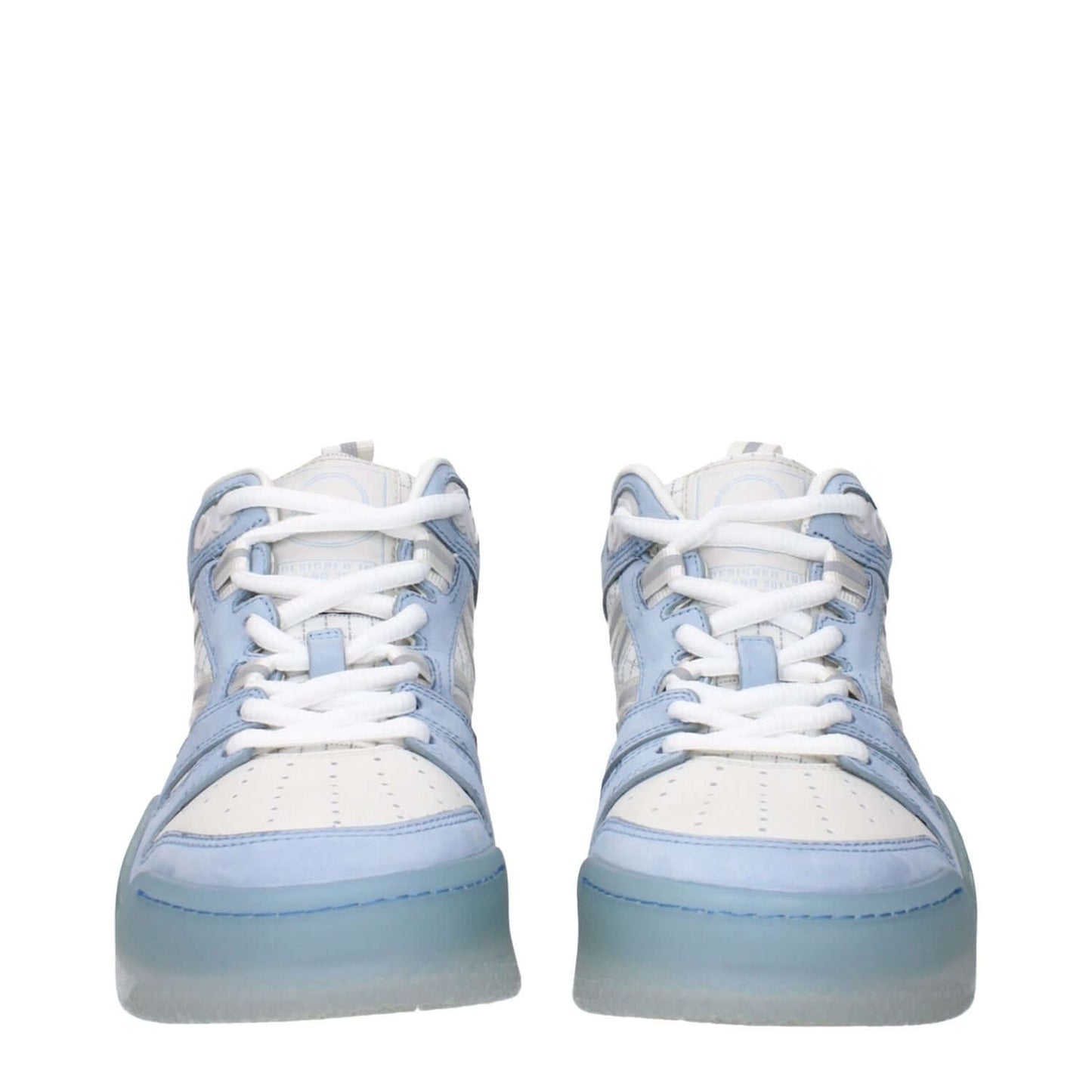 Moncler White Leather High Top Sneakers