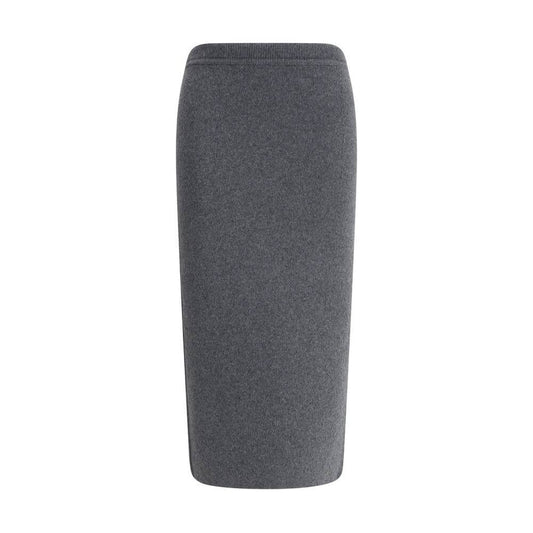Tom Ford Gray Cashmere Long Skirt