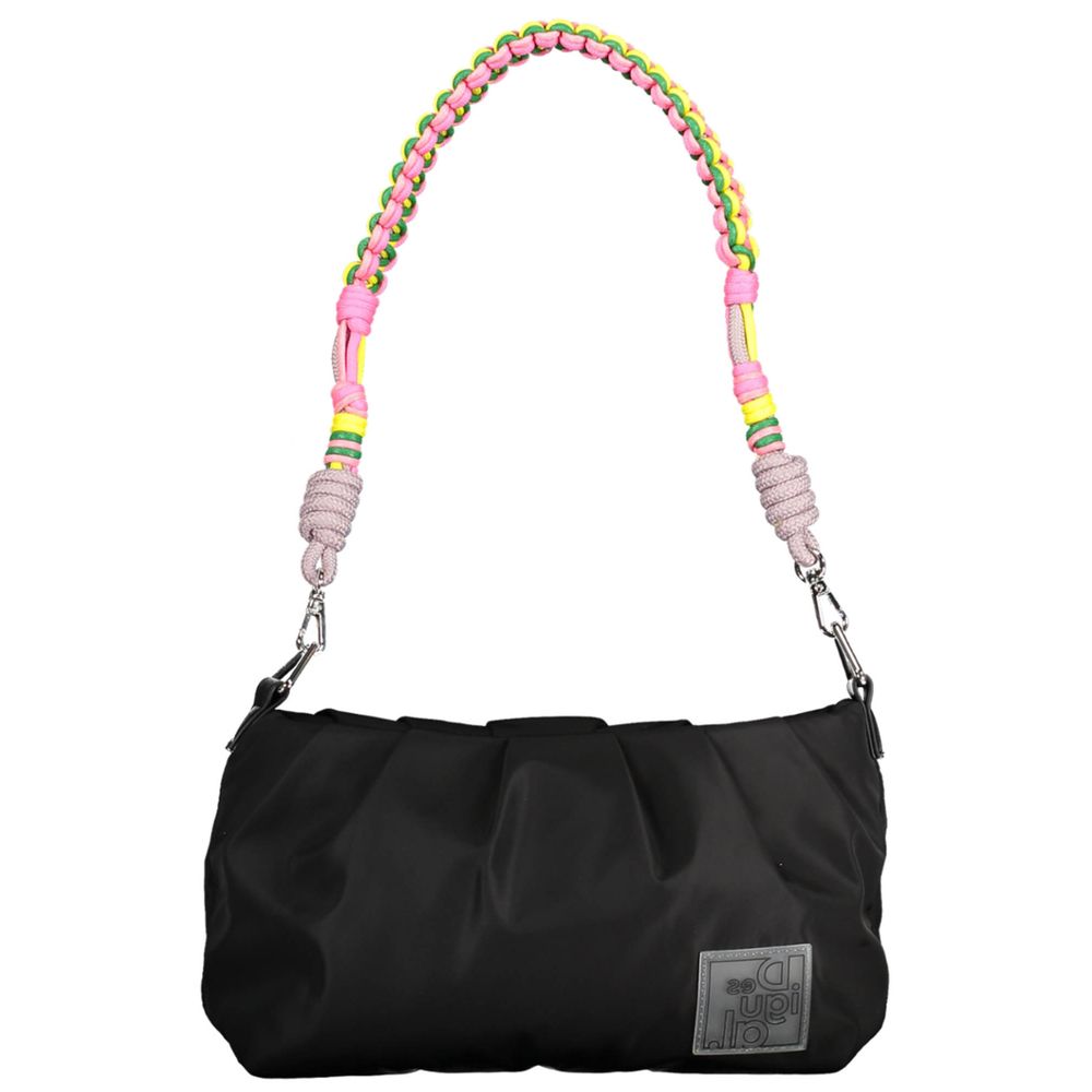 Front view with bag zipped and handles upright.