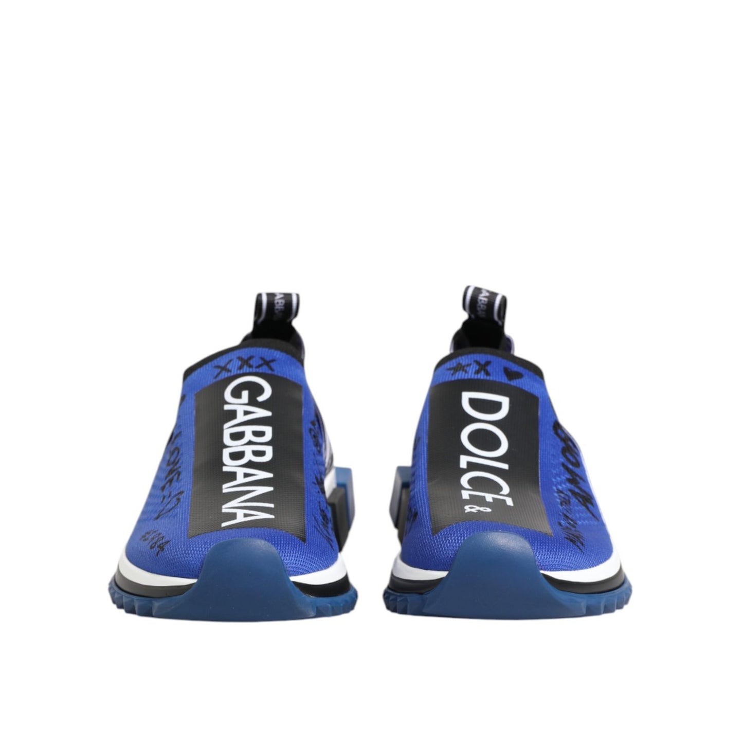 Dolce & Gabbana Blue Logo Low Top Sorrento Sneakers Shoes