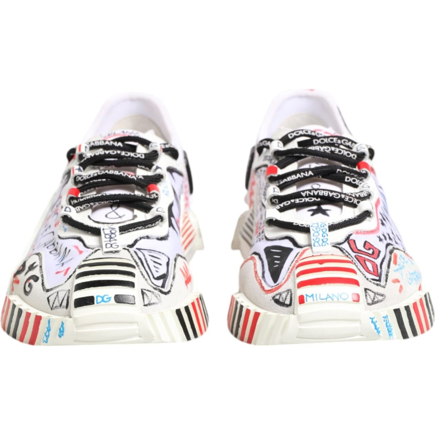 Dolce & Gabbana Multicolor Low Top NS1 Men Sneakers Shoes MV7802-45