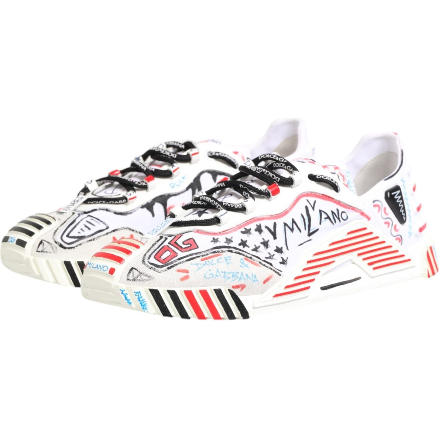 Dolce & Gabbana Multicolor Low Top NS1 Men Sneakers Shoes MV7802-45