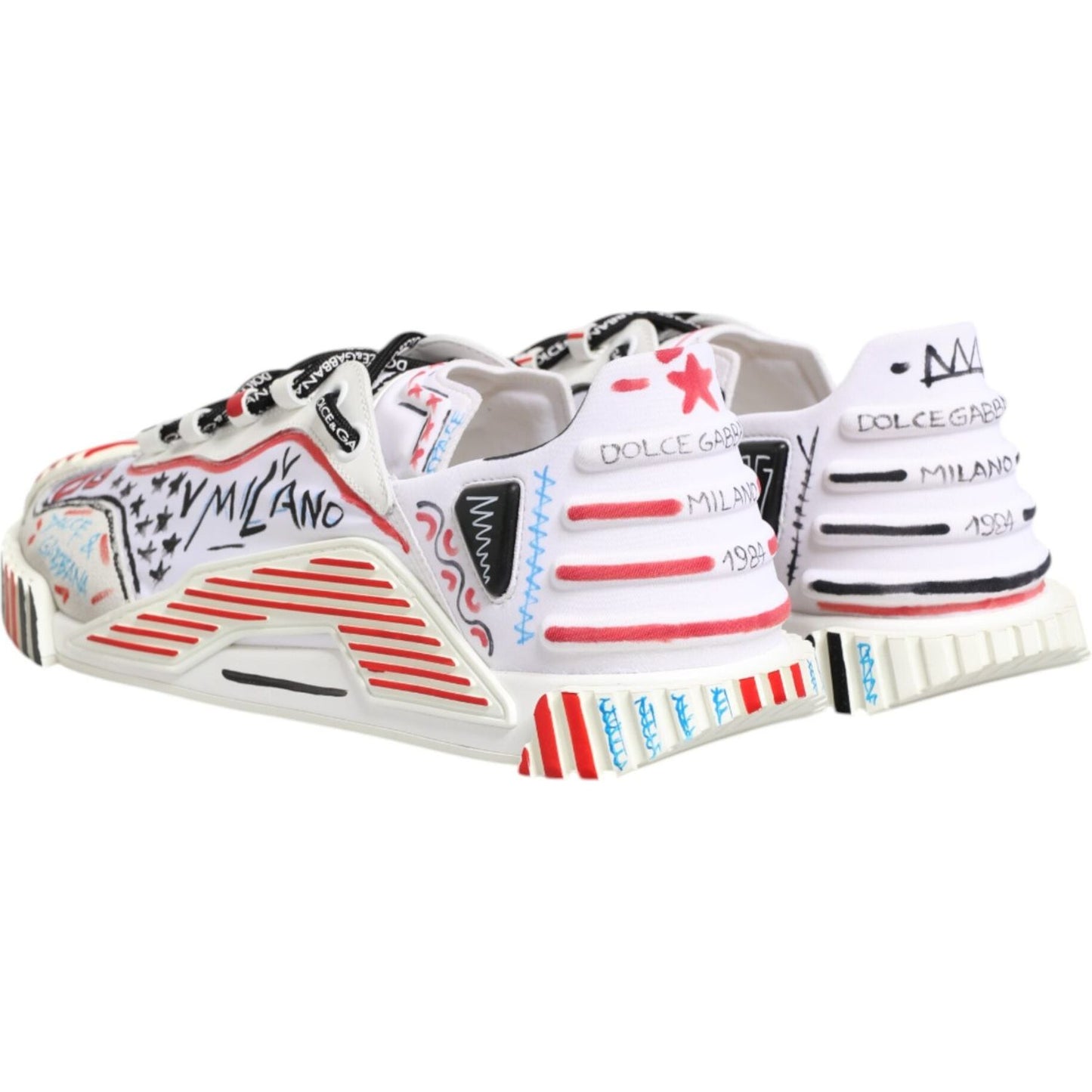 Dolce & Gabbana Multicolor Low Top NS1 Men Sneakers Shoes MV7802-45