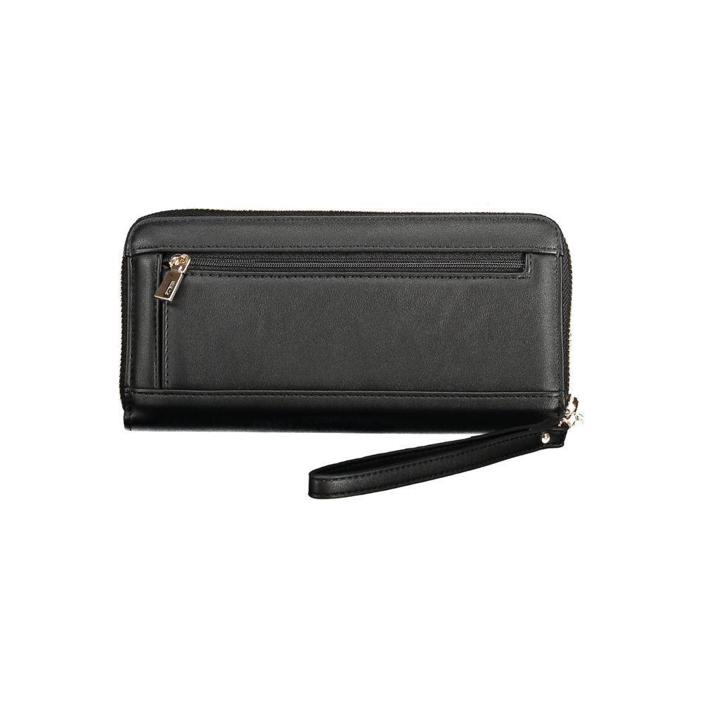 Guess Jeans Black Polyethylene Women Wallet GU-39282