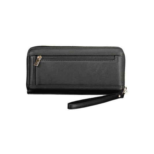 Guess Jeans Black Polyethylene Women Wallet GU-39282