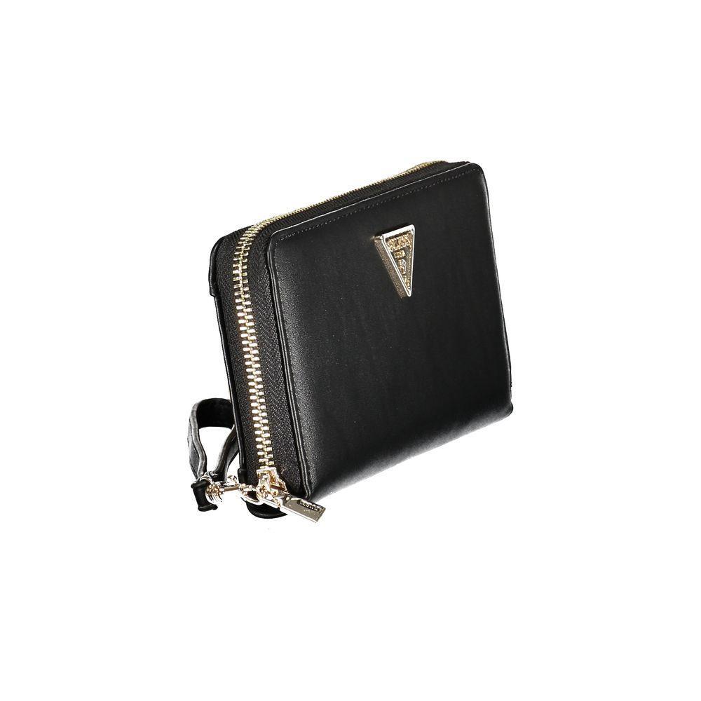 Guess Jeans Black Polyethylene Women Wallet GU-39282