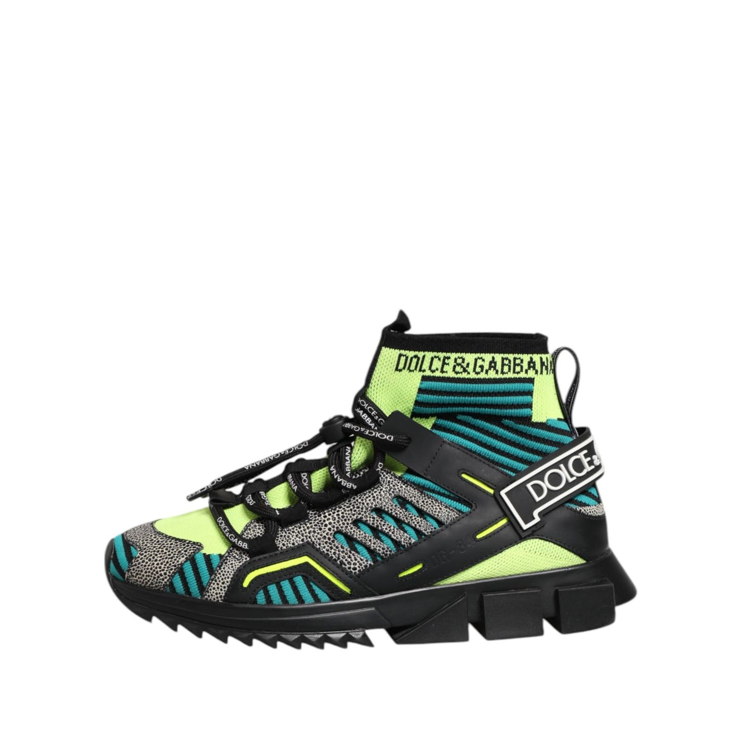 Dolce & Gabbana Multicolor Sorrento Socks Men Sneakers Shoes