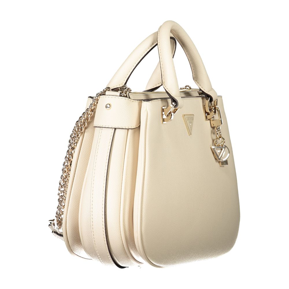 Guess Jeans Beige Polyurethane Women Handbag