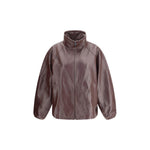 Magda Butrym Oversized leather Jacket MA-133725BURGUNDY-IT36 | XS