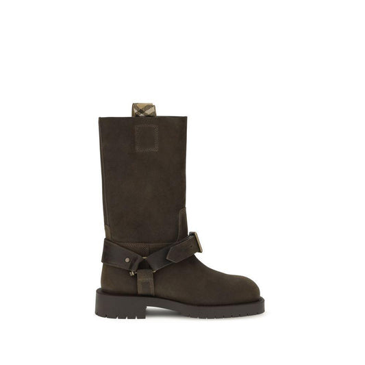 Burberry Suede Saddle Ankle Boots BU-8113016C1173-EU38/US8