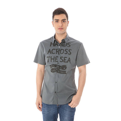 Costume National Grigio Cotone Mens Shirt