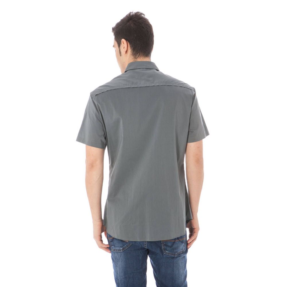 Costume National Grigio Cotone Mens Shirt