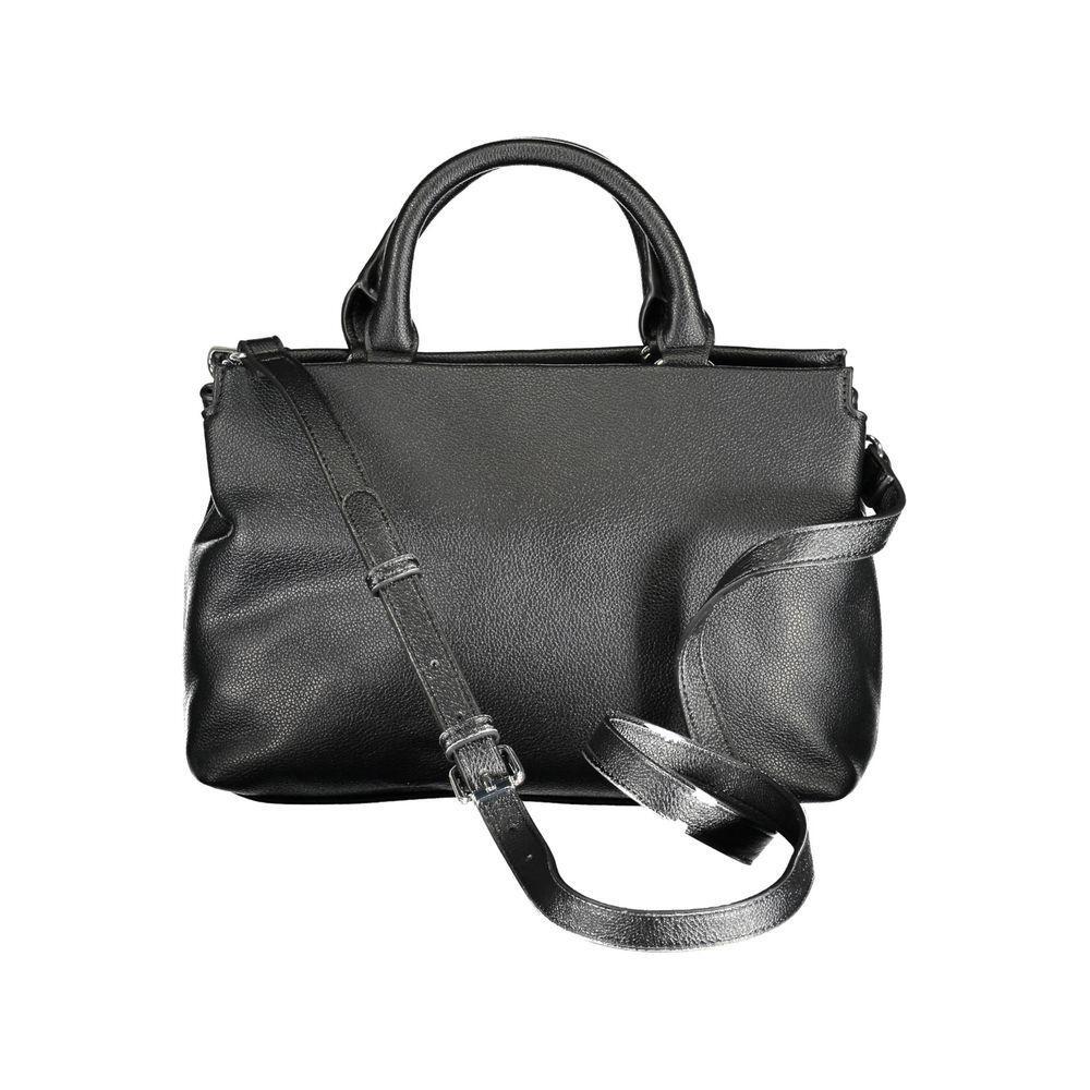 Front view with bag zipped and handles upright.