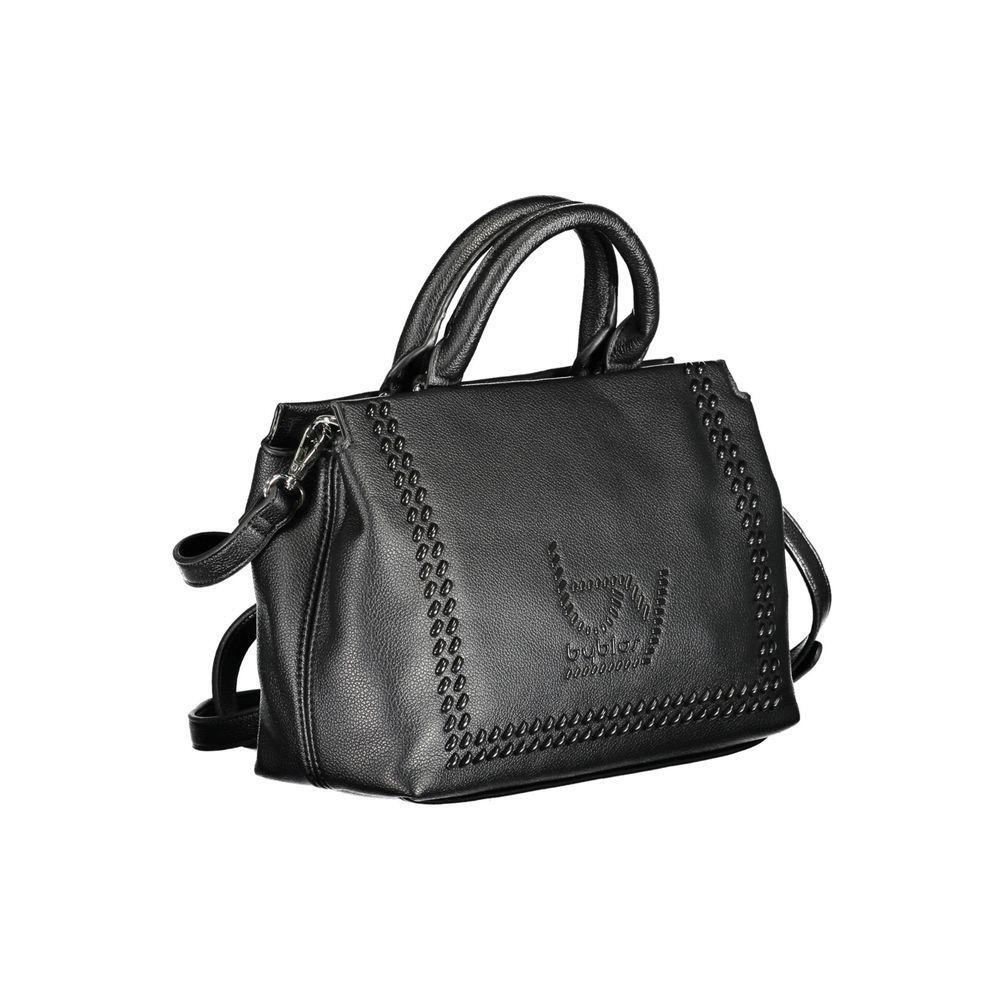 Front view with bag zipped and handles upright.