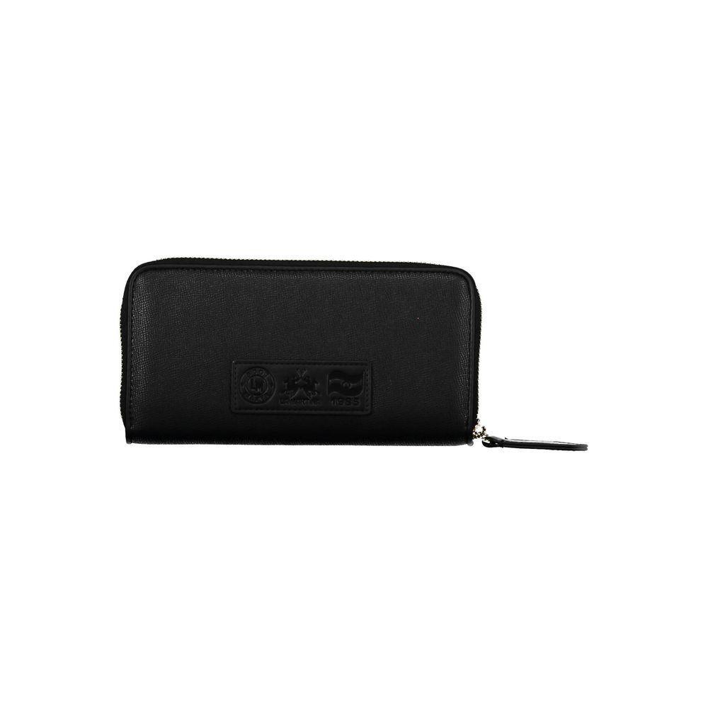 La Martina Black Polyethylene Wallet LA-20572