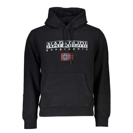 Napapijri Black Cotton Sweater NA-25316-S