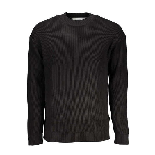 Calvin Klein Black Cotton Sweater CA-25449-M