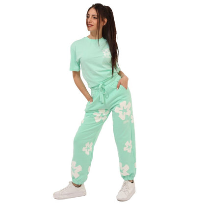 Comme Des Fuckdown Green Cotton Women Sweatpant