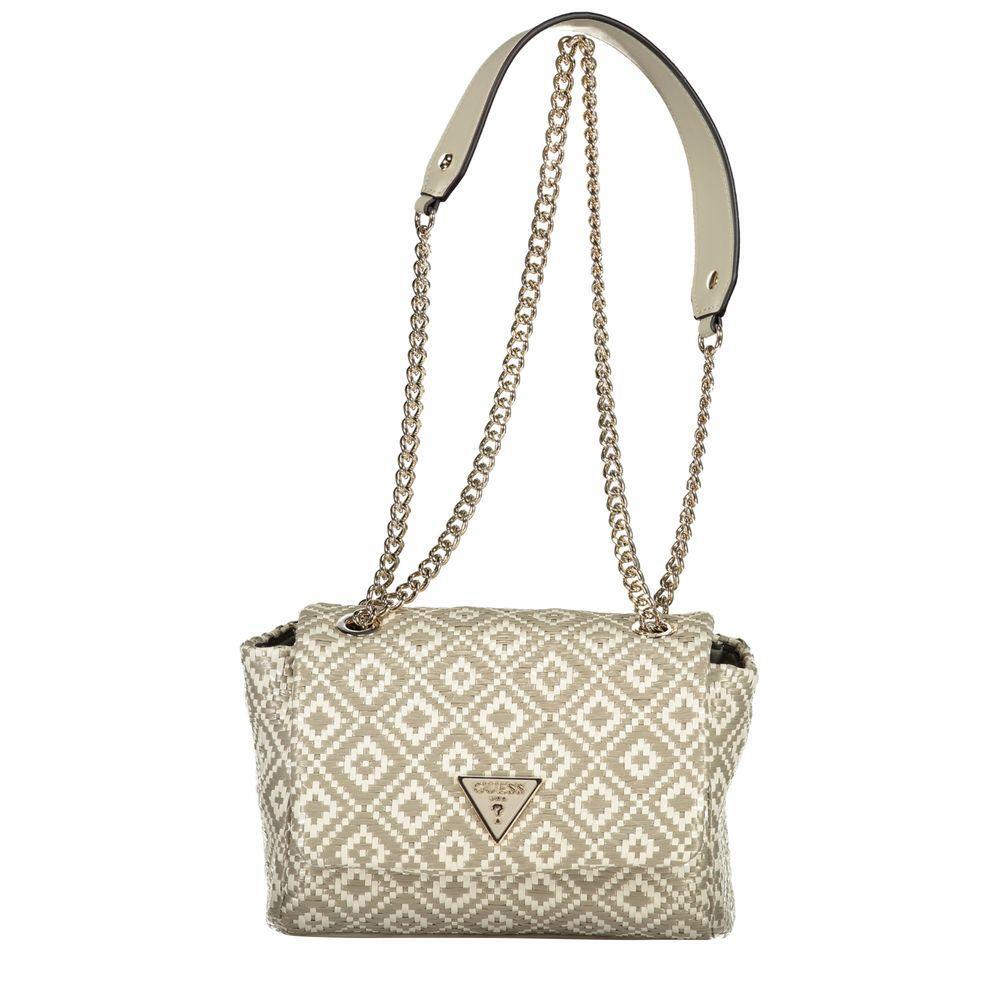 Front view with bag zipped and handles upright.
