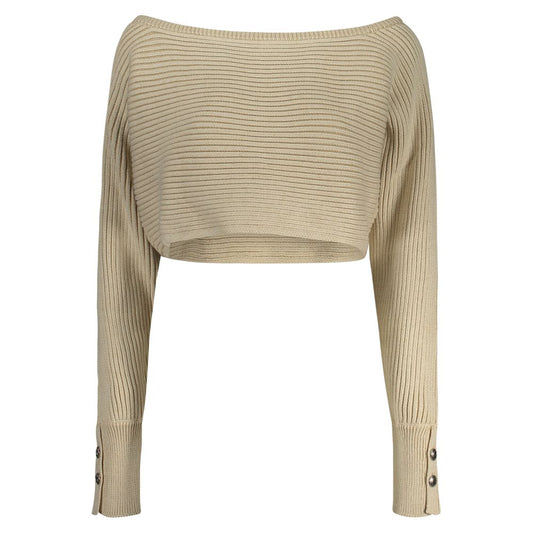 Guess Jeans Beige Cotton Sweater GU-35083-S