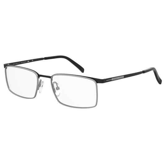 Seventh Street Black Metal Frames - Stylish men's glasses in matte black metal with dimensions 55/19/145 mm.