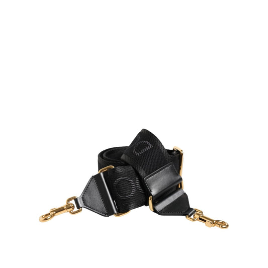 Dolce & Gabbana Black Solid Viscose Bag Shoulder Strap WMB556