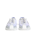 Dolce & Gabbana Purple White NS1 Lace Up Low Top Sneakers Shoes MV7854-42