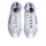 Dolce & Gabbana Purple White NS1 Lace Up Low Top Sneakers Shoes MV7854-42