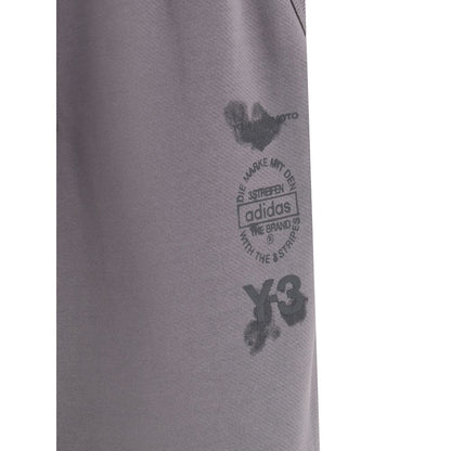 Y-3 Gray Cotton Joggers (Workout Pants)