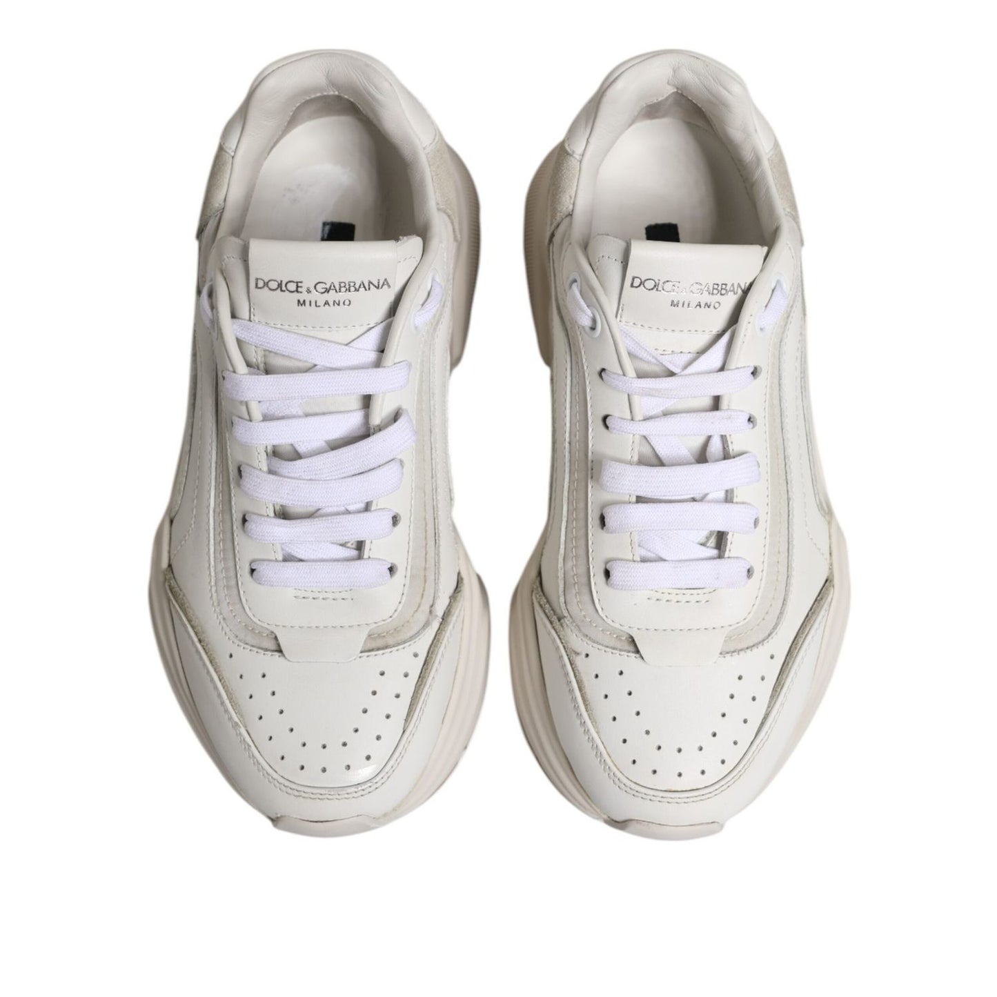 Dolce & Gabbana White Daymaster Low Top Sneakers Shoes