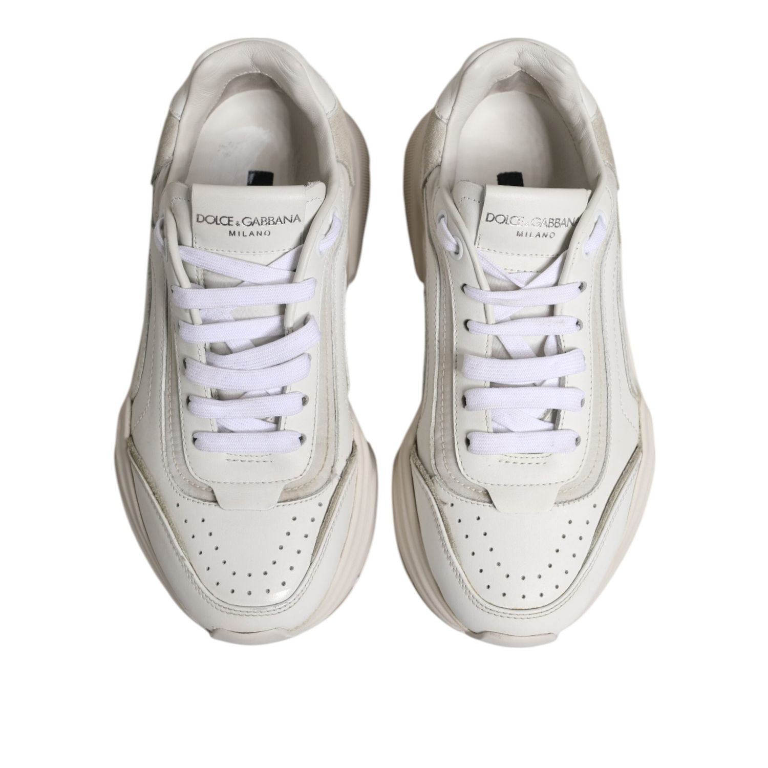 Dolce & Gabbana White Daymaster Low Top Sneakers Shoes