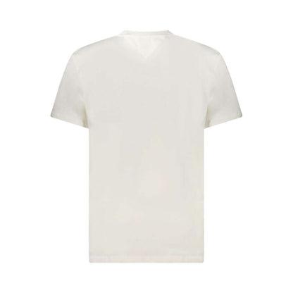 Tommy Hilfiger White Cotton Men T-Shirt