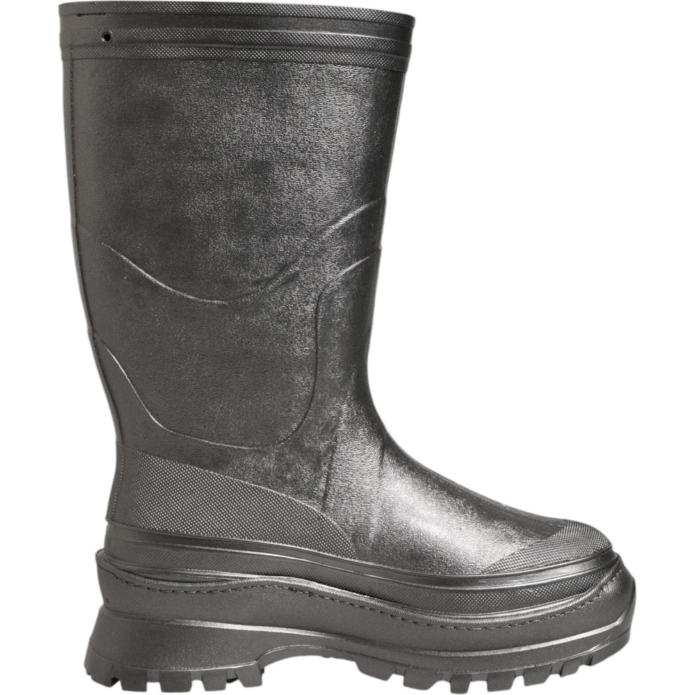 Dolce & Gabbana Black Argento Pull On Rain Boots Shoes LA12770-41
