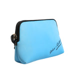 Dolce & Gabbana Blue Nylon DG Logo Print Clutch Zip Pouch Bag BAG4563