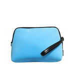 Dolce & Gabbana Blue Nylon DG Logo Print Clutch Zip Pouch Bag BAG4563