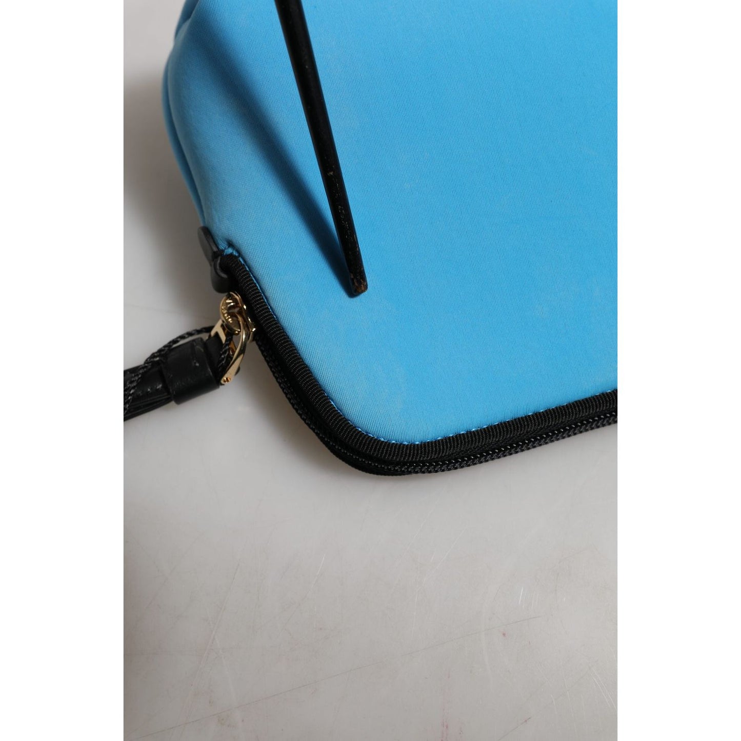 Dolce & Gabbana Blue Nylon DG Logo Print Clutch Zip Pouch Bag BAG4659