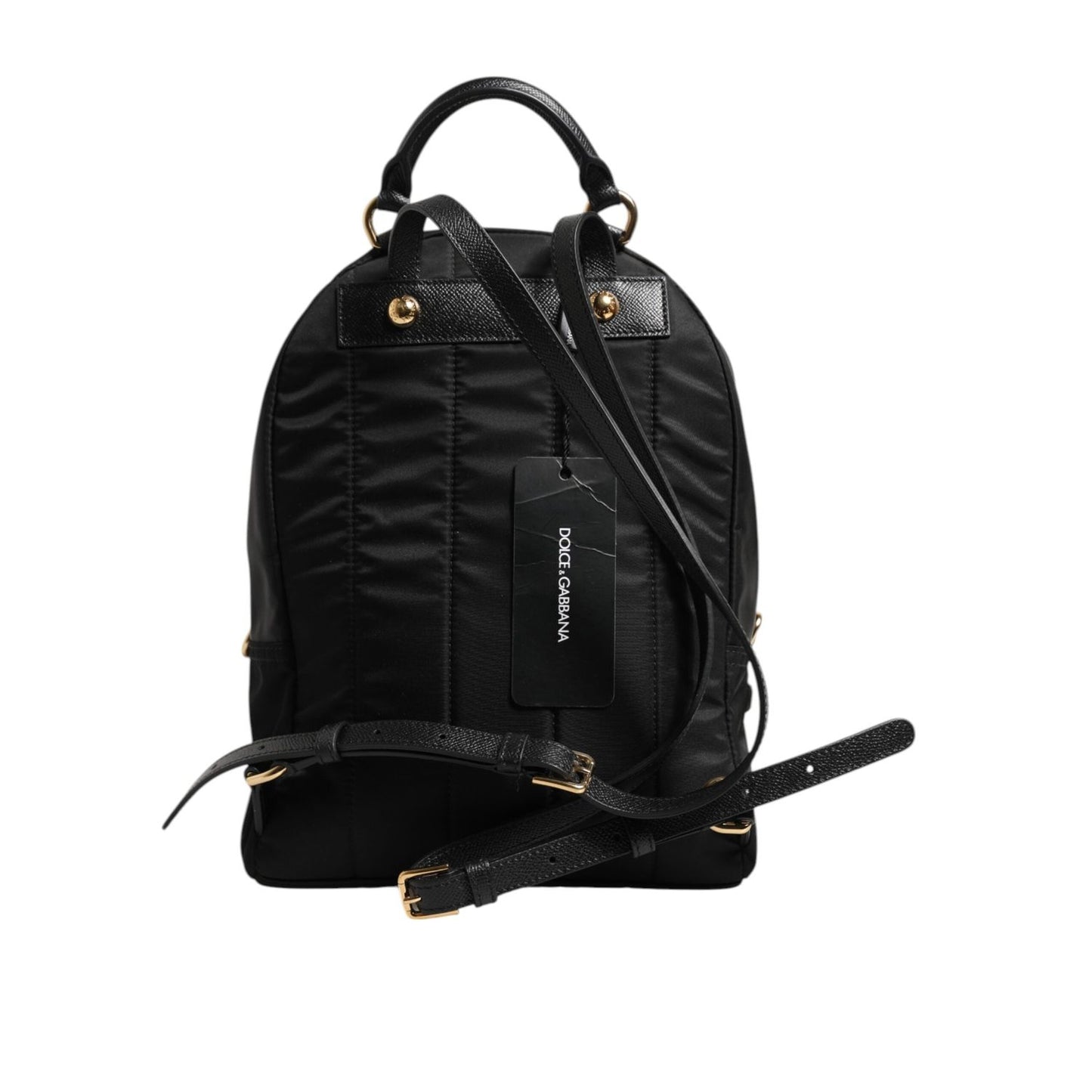 Dolce & Gabbana Black Nylon #DGFAMILY VULCANO Embellished Backpack Bag BAG4674