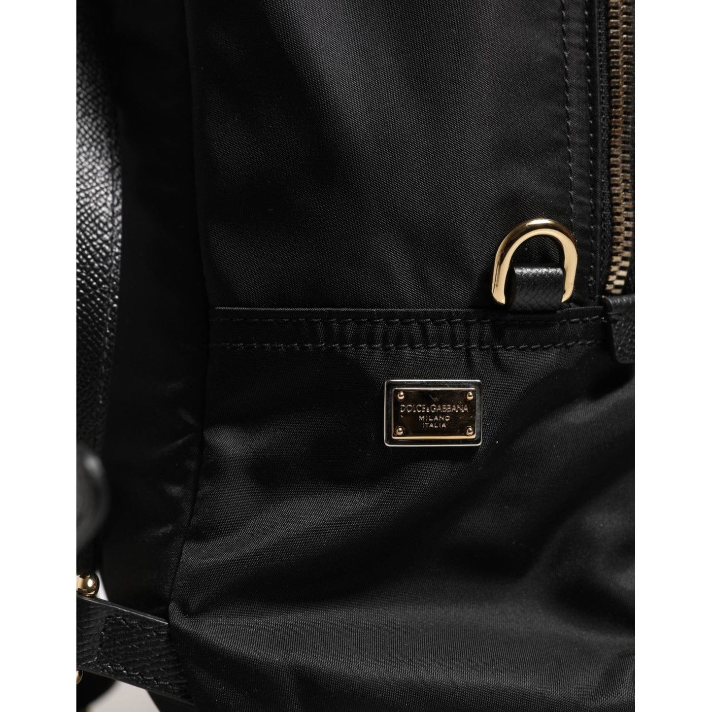 Dolce & Gabbana Black Nylon #DGFAMILY VULCANO Embellished Backpack Bag BAG4674