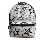 Dolce & Gabbana White DG Stars Print Nylon Travel Backpack Bag BAG4675