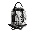 Dolce & Gabbana White DG Stars Print Nylon Travel Backpack Bag BAG4675