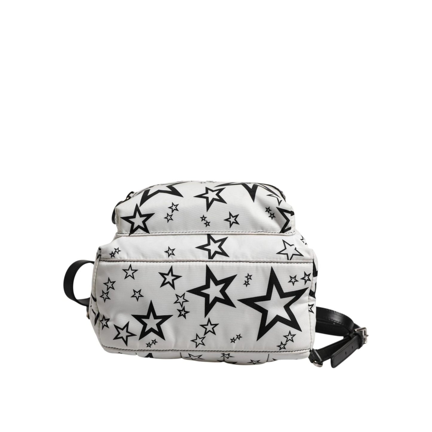Dolce & Gabbana White DG Stars Print Nylon Travel Backpack Bag BAG4675
