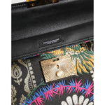 Dolce & Gabbana Multicolor Jacquard Floral Document Briefcase Bag BAG4678