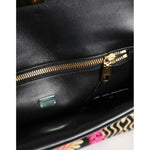 Dolce & Gabbana Multicolor Jacquard Floral Document Briefcase Bag BAG4678