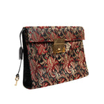 Dolce & Gabbana Multicolor Jacquard Floral Document Briefcase Bag BAG4679