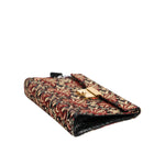 Dolce & Gabbana Multicolor Jacquard Floral Document Briefcase Bag BAG4679