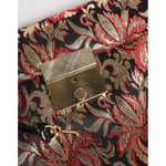Dolce & Gabbana Multicolor Jacquard Floral Document Briefcase Bag BAG4679