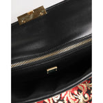 Dolce & Gabbana Multicolor Jacquard Floral Document Briefcase Bag BAG4679